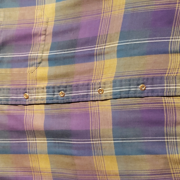 ARROW SPORTS Men’s Plaid Button Down Shirt - medium - Picture 2 of 4